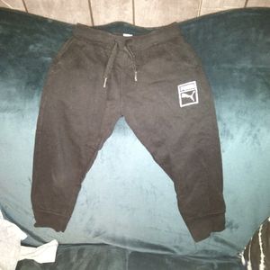 Black Puma Jogger Sweatpants